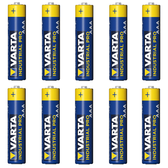 10 Varta Industrial 4003 R-03 LR03 AAA Alkaline Batteries