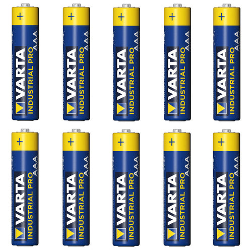 10 Varta Industrial 4003 R-03 LR03 AAA Alkaline Batteries