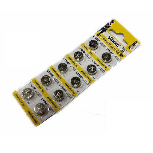 10 x alkaline ag13 lr44 l1154 vinnic a76 toy battery
