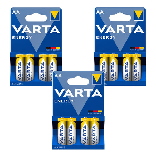 12 R-06 LR06 AA 1.5V Varta Energy Alkaline Batteries