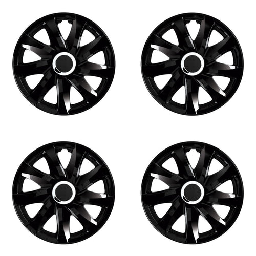 16" NRM Universal Wheel Covers - Black Colour, Modern