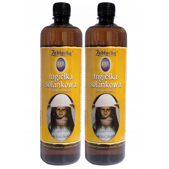 2 x Salt Mist Brine Treatment 1.9L Iodine-Bromine Natural Healing Water Allergy Cough