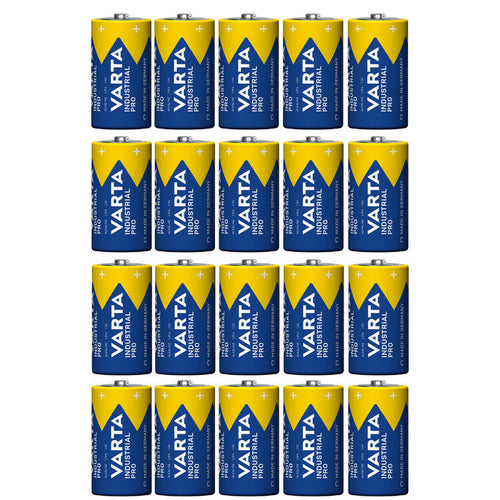 20 R-14 LR14 C 1.5V alkaline batteries, Varta Industrial Pro
