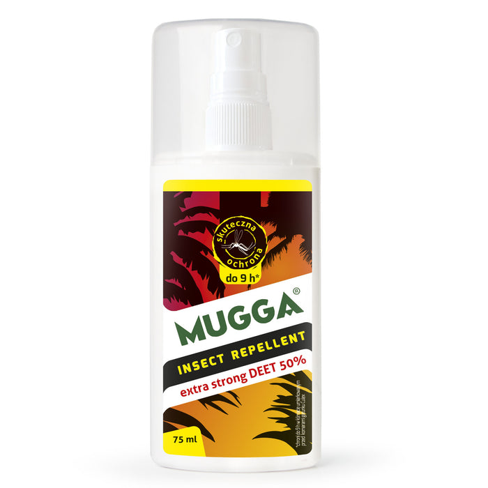 2x Mugga Spray 50% Deet insect repellent 75ml