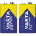 2x R9V R-9 6LR61 9V R-9 alkaline battery (Varta Industrial Pro)