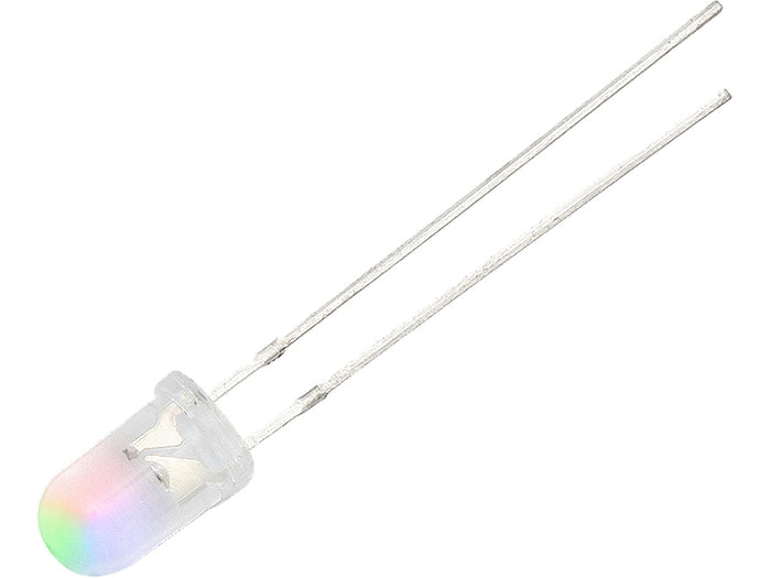 3mm RGB LED slowly changing 3 colors. 3V power supply