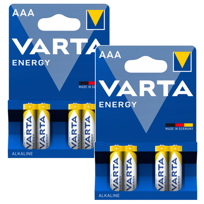 8x R-03 LR03 AAA 1.5V Value Pack 4103 Varta Energy