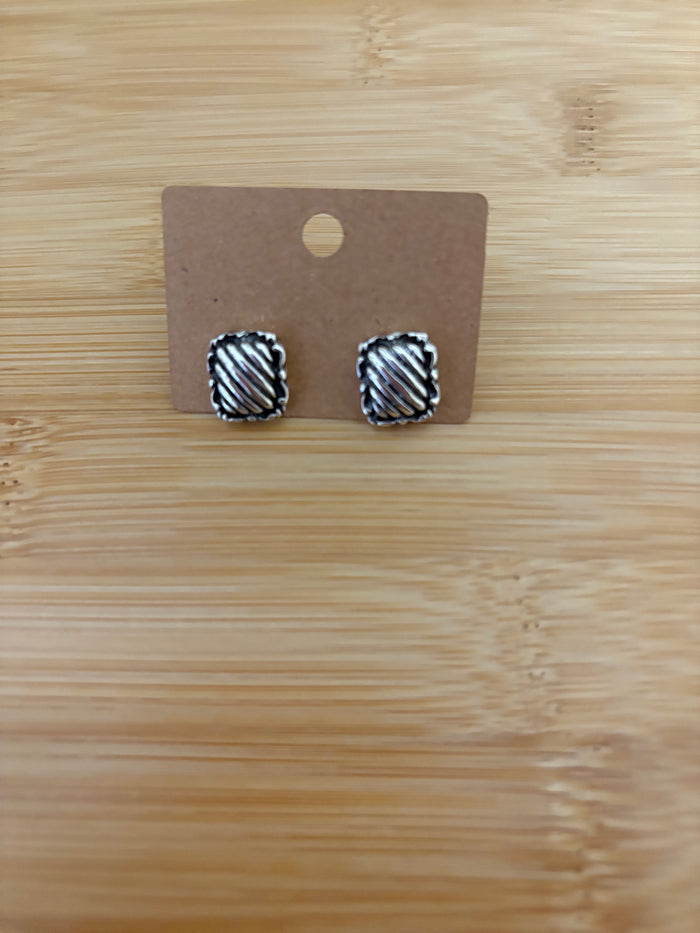 Stripped Square Studs