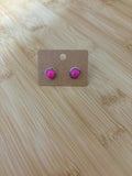 Pink Opal Studs