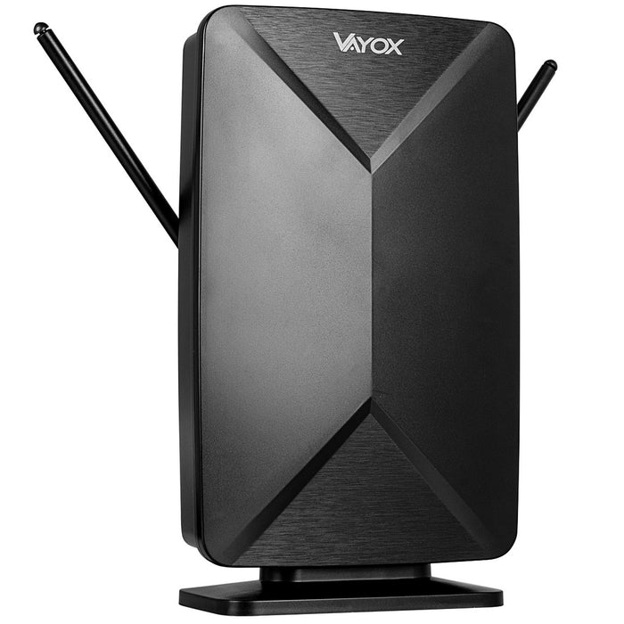 Active antenna, indoor, outdoor, DVB-T2, 4K terrestrial TV, Vayox