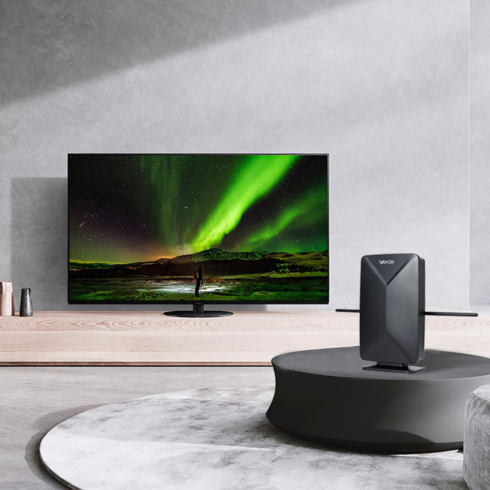 Active antenna, indoor, outdoor, DVB-T2, 4K terrestrial TV, Vayox