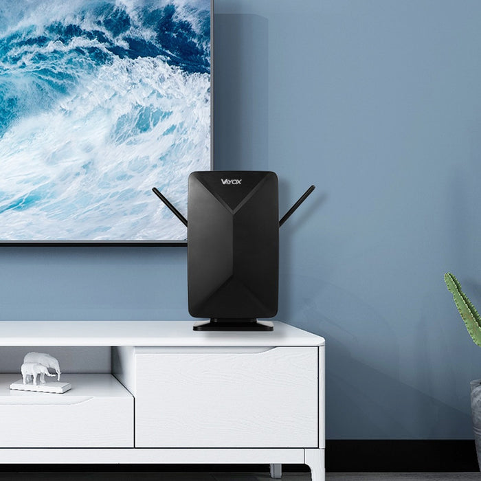 Active antenna, indoor, outdoor, DVB-T2, 4K terrestrial TV, Vayox