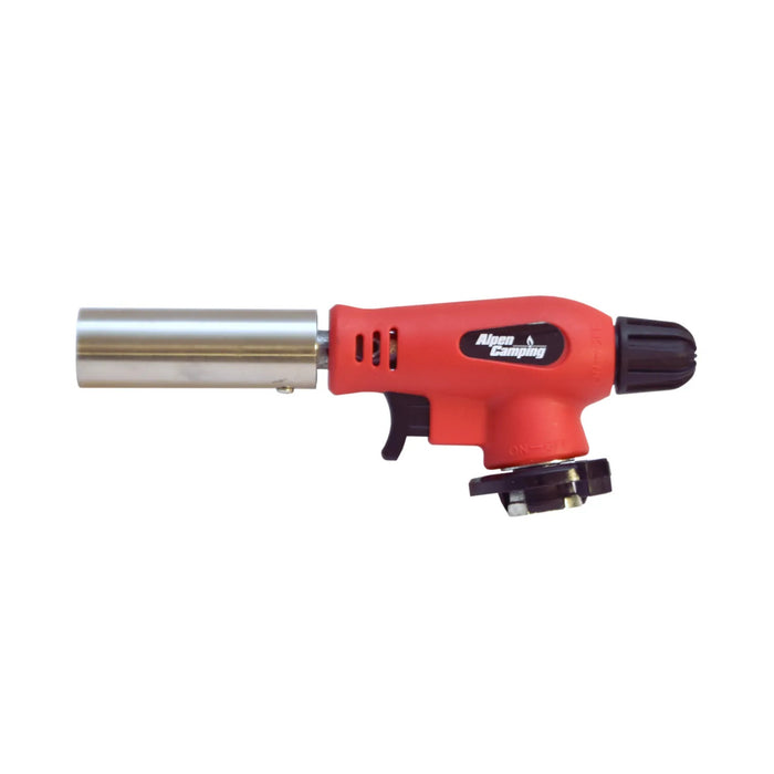 Alpen Camping cartridge burner, working range 360°,flame temperature 1300 degrees C., piezo ignition, OLIMP