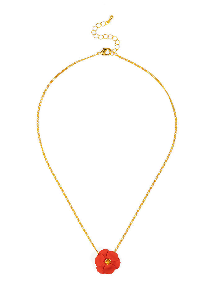 Amelia Flower Pendant Necklace