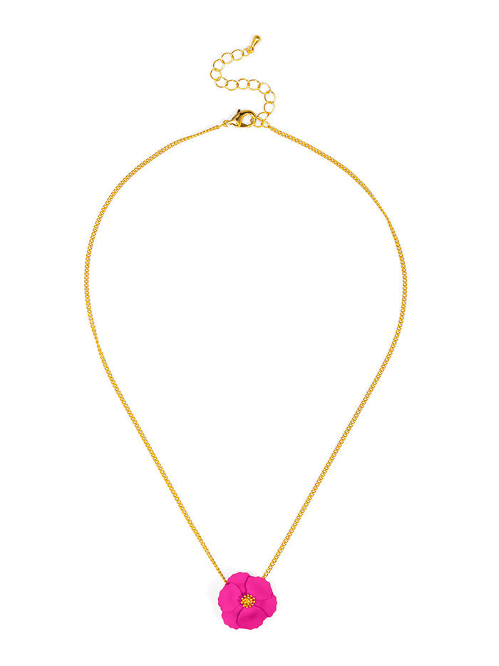 Amelia Flower Pendant Necklace