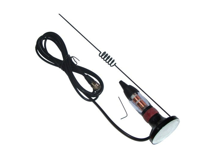 Antenna for CB radio magnetic base 67 cm 27mHz 3m wire