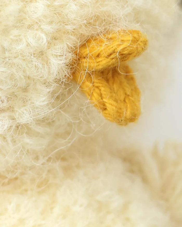 Baby Bouclé Chick Hand-Knit Plush