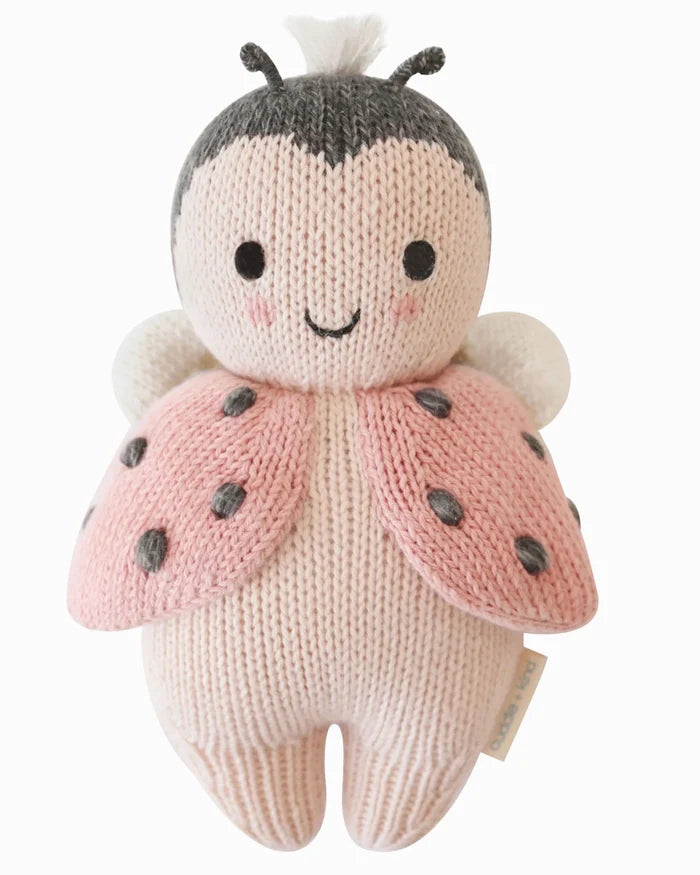 Baby Ladybug Hand-Knit Plush