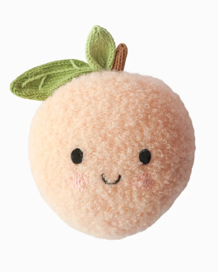 Baby Peach Hand-Knit Plush