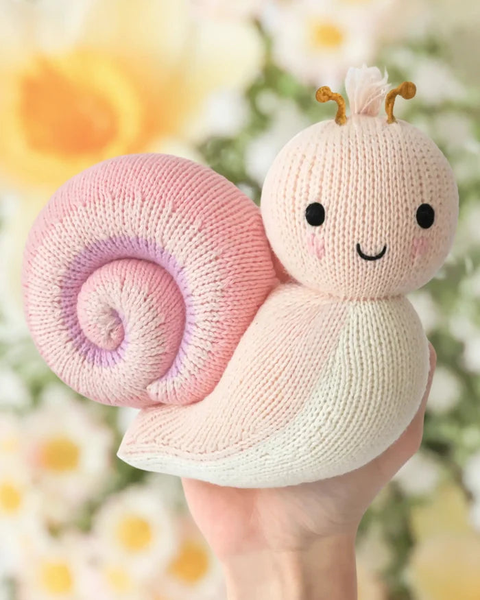 Baby Snail Hand-Knit Plush