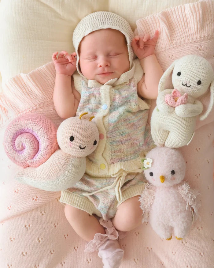 Baby Snail Hand-Knit Plush