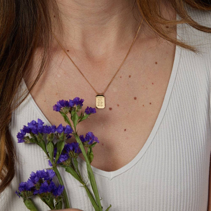 Beautiful Girl, You Can Do Hard Things Necklace in Silver