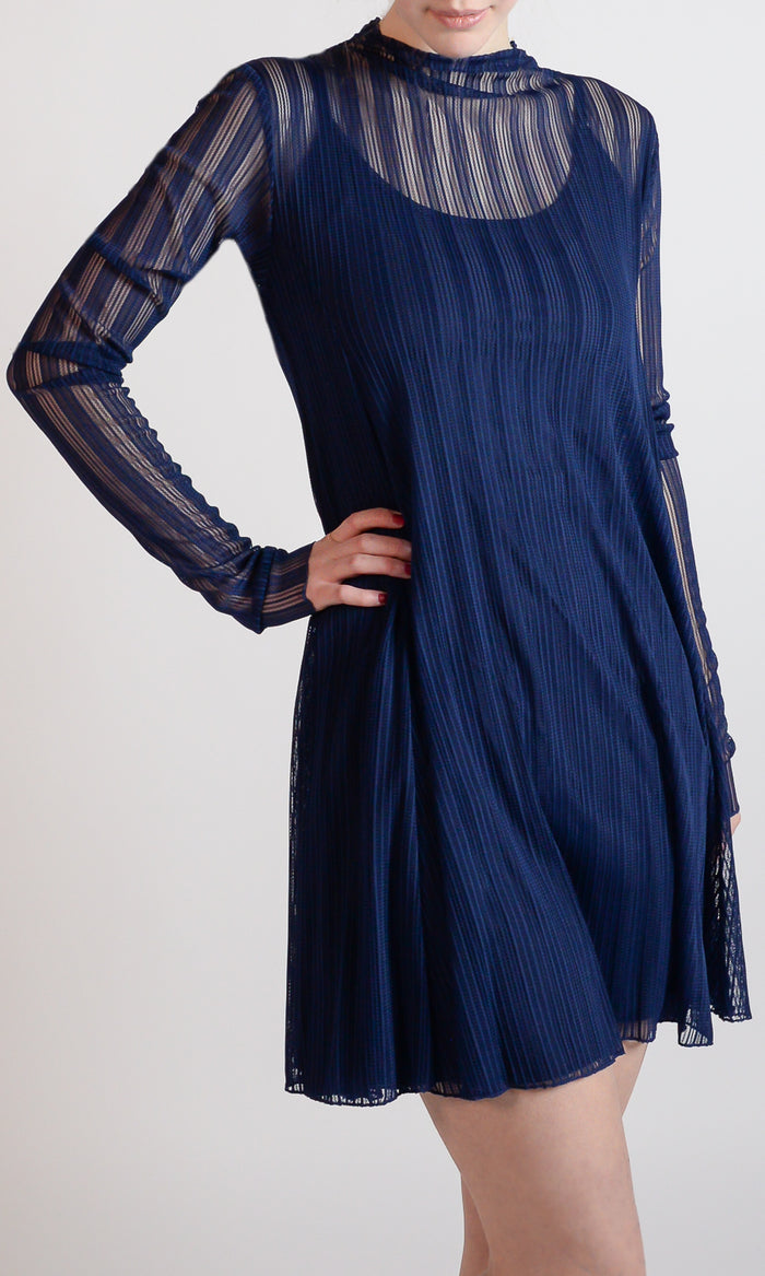 Bellen Dress in Marine Blue