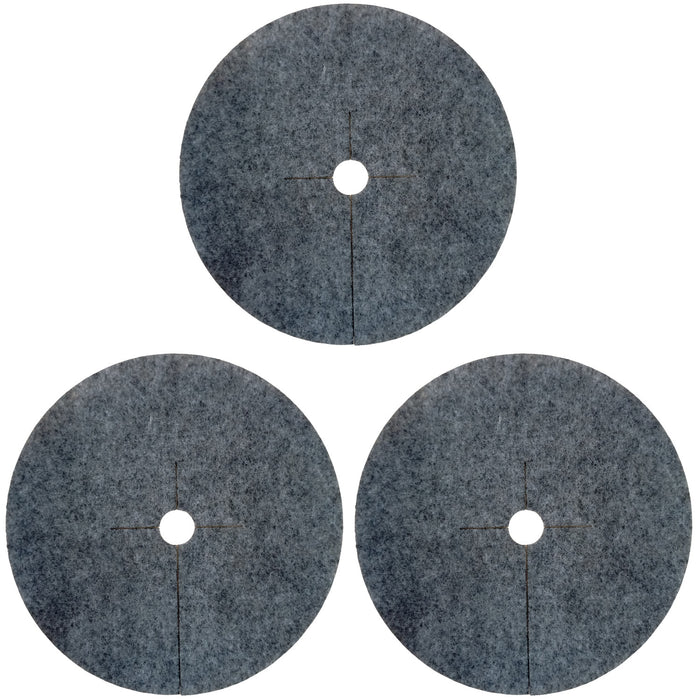 Bertoni anti-weed disc set to use in the garden, 3 pieces, 40 cm, gray