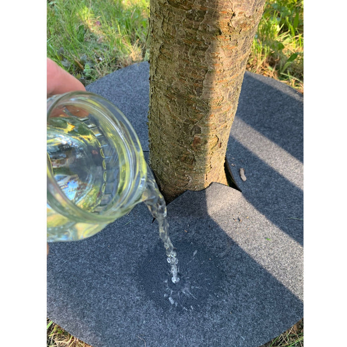 Bertoni anti-weed disc set to use in the garden, 3 pieces, 40 cm, gray