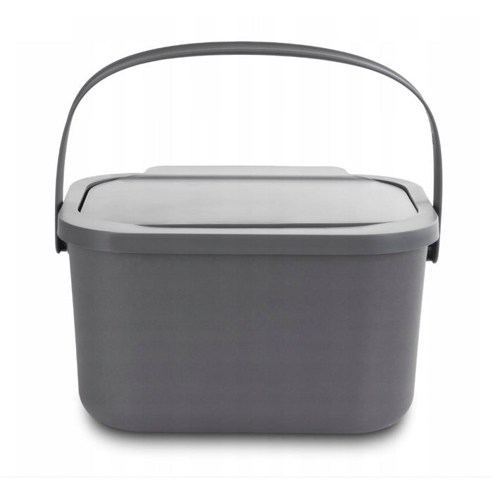 Bio-waste bin, 4.5-liter capacity, gray, Mini Bini + 5 Practic charcoal filters