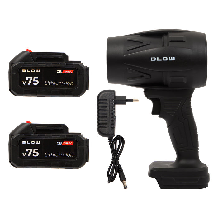 BLOW 21V CB TURBO Cordless Blower, 130,000 RPM, 2.4 Ah, Carrying Case