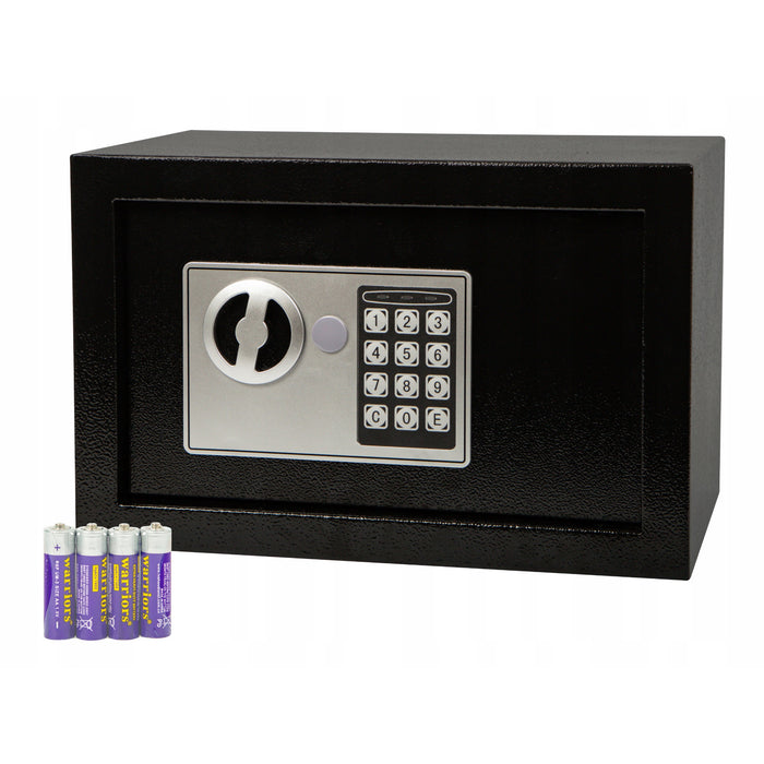 Blow electronic lock safe, dimensions 31x20x20 cm, key and combination lock, 44-702