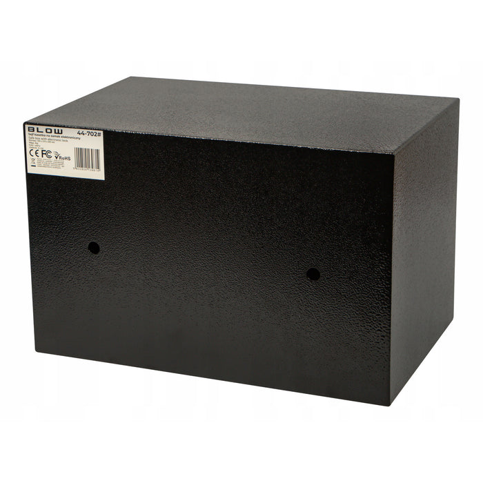 Blow electronic lock safe, dimensions 31x20x20 cm, key and combination lock, 44-702