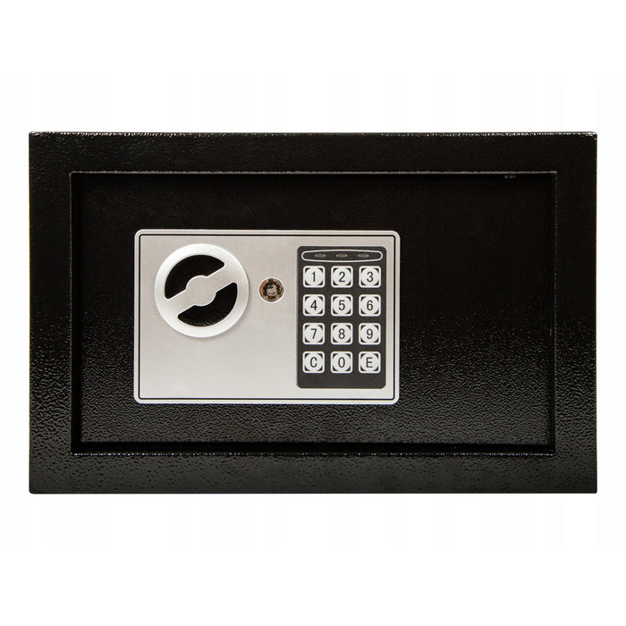 Blow electronic lock safe, dimensions 31x20x20 cm, key and combination lock, 44-702