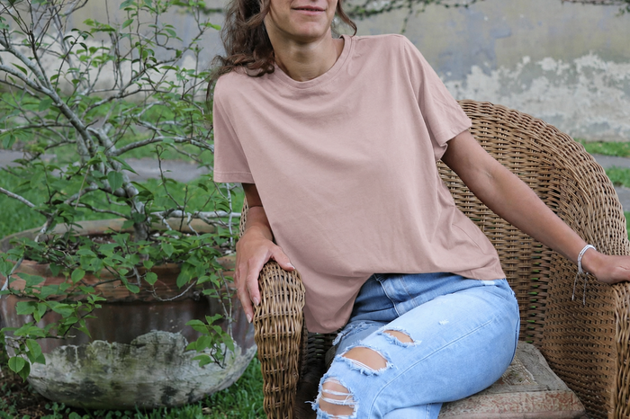 Boyfriend Tee in Petal