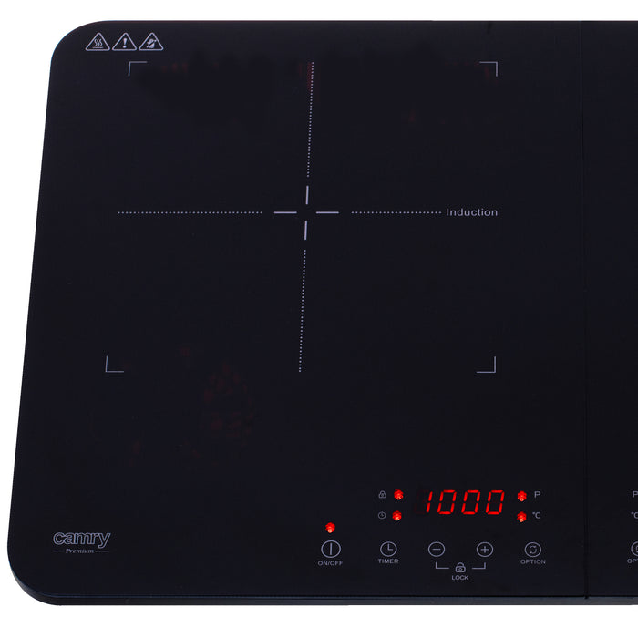 Camry CR 6514Electric Induction Cooktop Hob Cooker Child Lock Timer 0-3h Easy to Clean