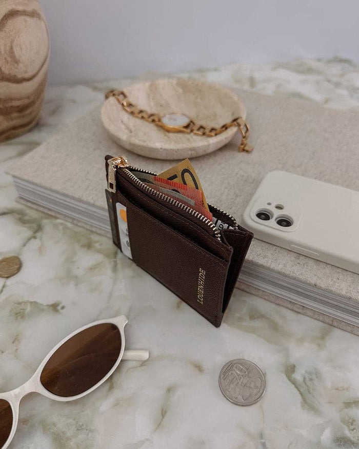 Cara Cardholder in Chocolate