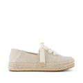 Carolina Lace Up in Champagne Glimmer Canvas