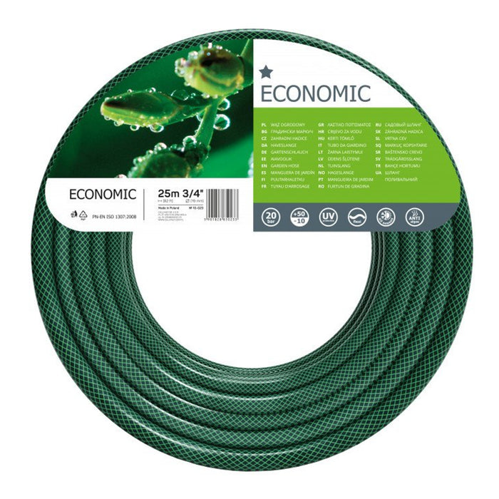 Cellfast Economic Garden Water Hose 3/4" 25m 3 Layer Irrigation Watering UV Resistant