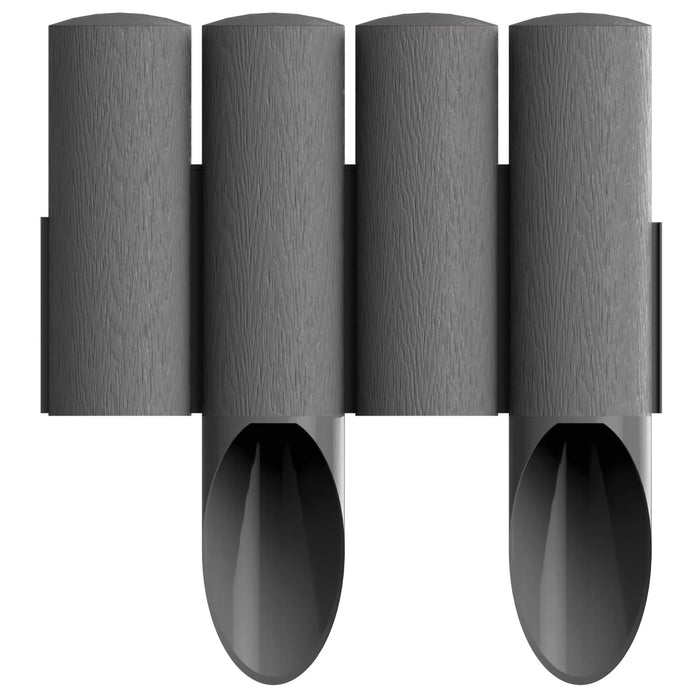 Cellfast Garden Fence, wood-grain finish, frost-resistant, 13.8 m long, graphite color, 34-044