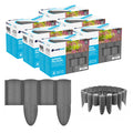 Cellfast Garden Fence, wood-grain finish, frost-resistant, 14.4 m long, graphite color, 34-054