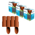 Cellfast Garden Fence, wood-grain finish, frost-resistant, 6.9 m long, brick-red, 34-043