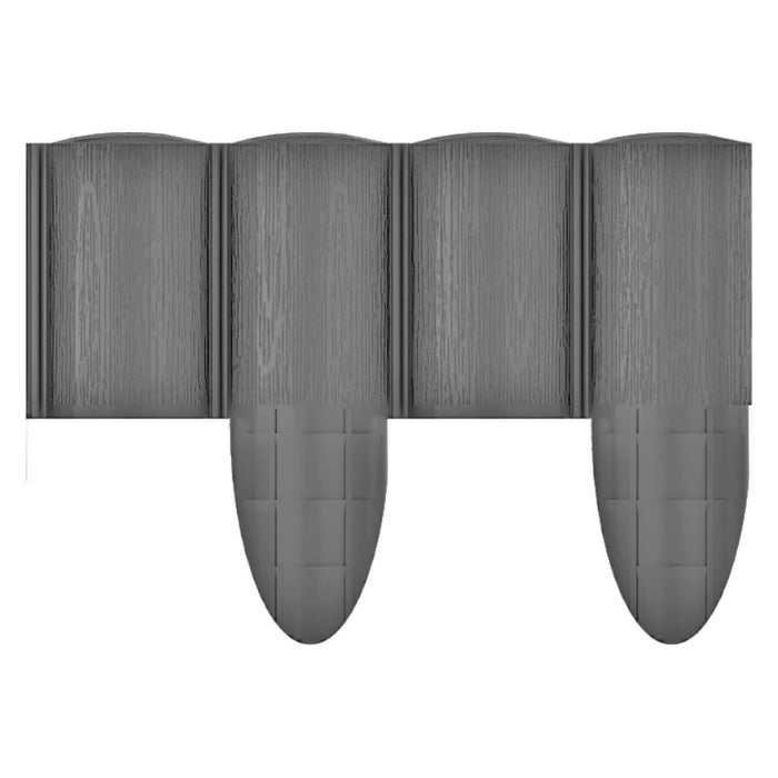 Cellfast Garden Fence, wood-grain finish, frost-resistant, 7.2 m long, graphite color, 34-054