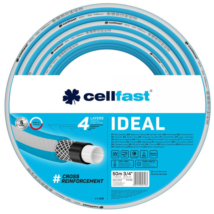 CELLFAST IDEAL 3/4" garden hose 50m 10-262 4-ply hose