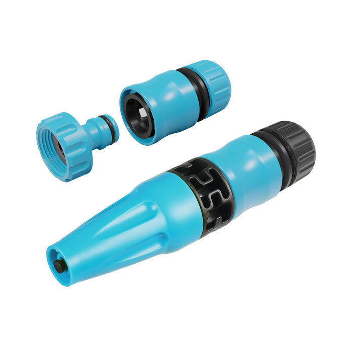 Cellfast Quattro 1/2" 25m Garden Hose + Cellfast Gray Hose Hanger + Cellfast Basic 1/2" Straight Sprinkler Set