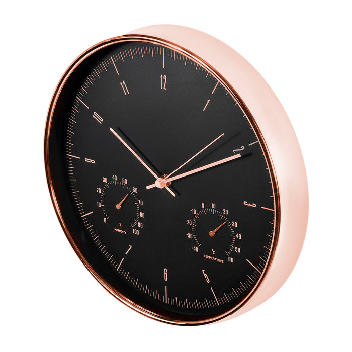 Centrumelektroniki CE70 G Wall Clock Thermometer Hygrometer Quartz Hanging Home Decor Round