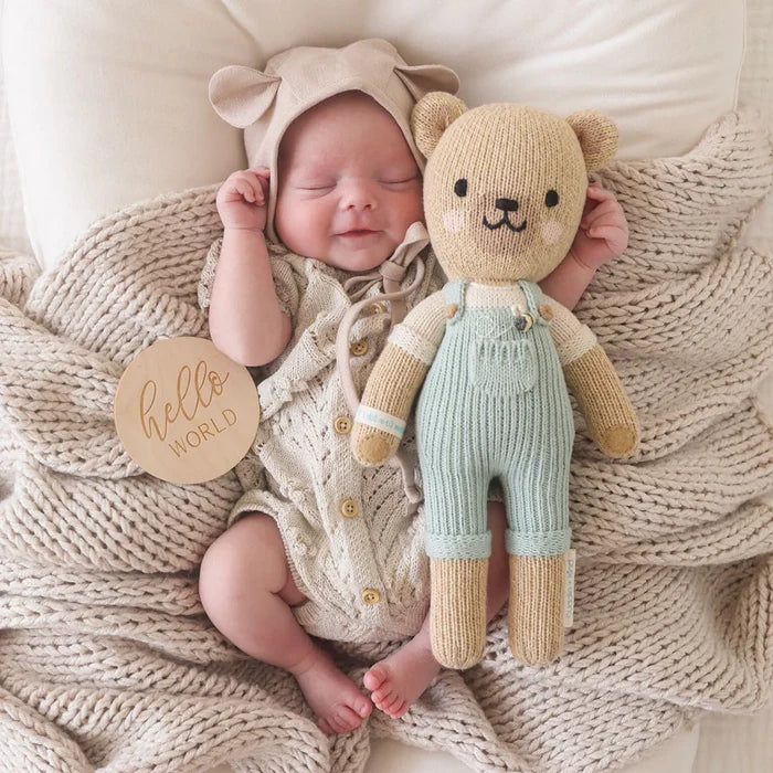 Charlie the Honey Bear Hand-Knit Plush