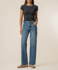 Charlotte High Rise with Raw Hem in Synergy