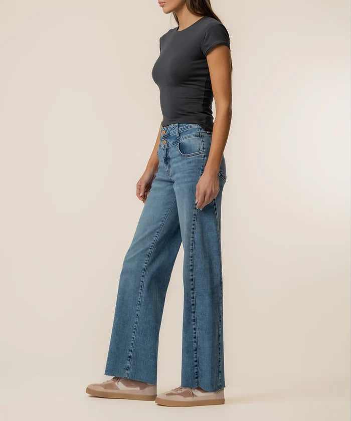 Charlotte High Rise with Raw Hem in Synergy