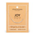 Classic Silver Morse Code Beaded Necklace | Joy
